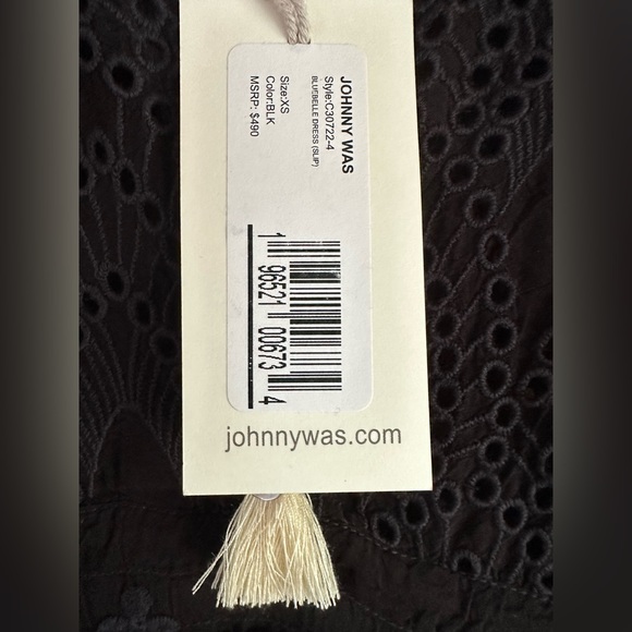Johnny Was Bluebelle Dress in Black, size XS can fit S, NWT (but no slip) - Picture 7 of 14